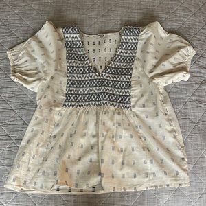 Madewell puff sleeve top.